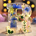FloraGlow Dried Flower Letters Night Light For Home Decor