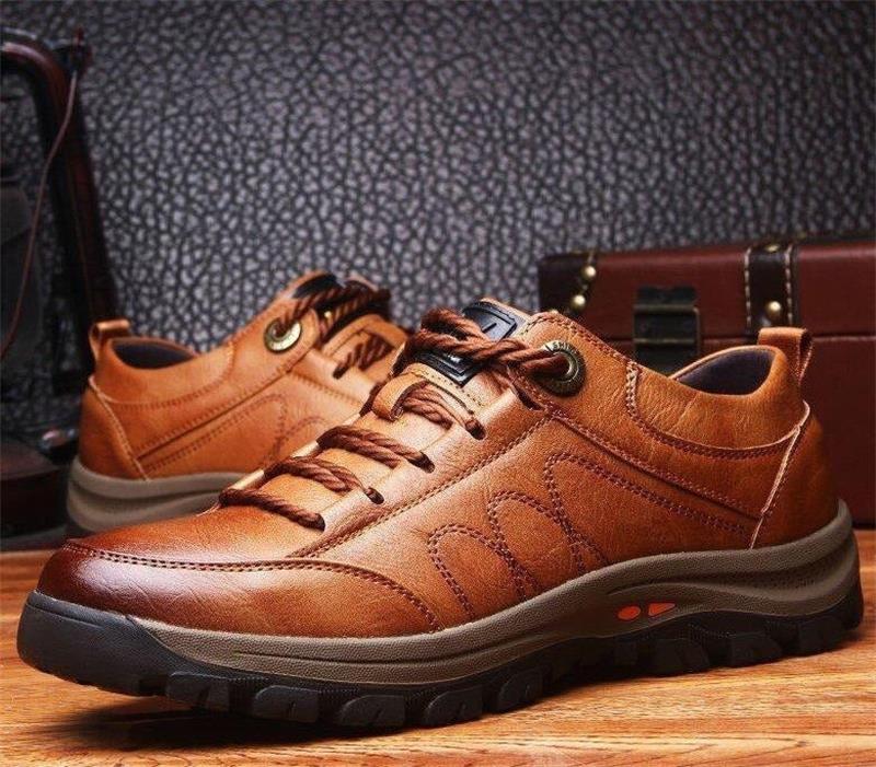 Momentum Men’s Orthopedic Leather Shoes - Supportive Comfort