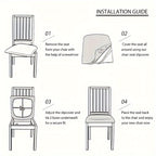 Stretch Jacquard Chair Covers for Instant Dining Chair Renewal