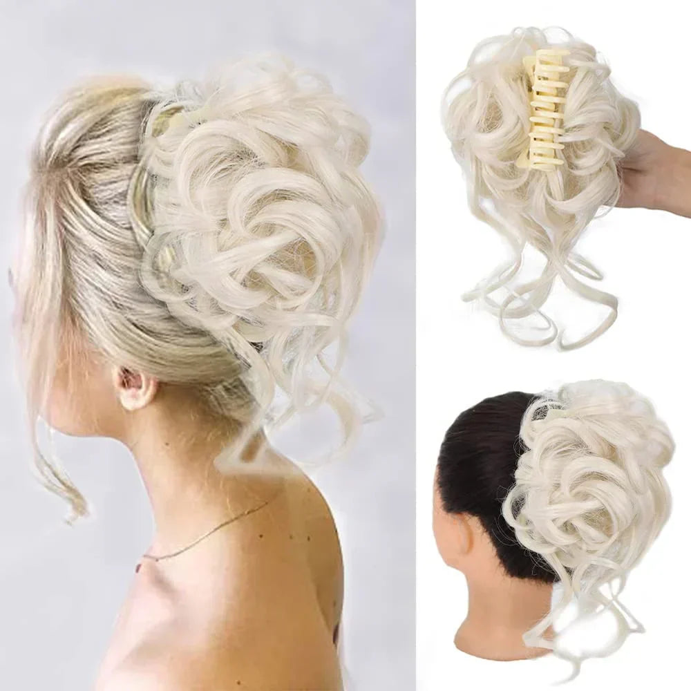 NovaTress Instant Curled Bun Hair Clip Standalone Accessory