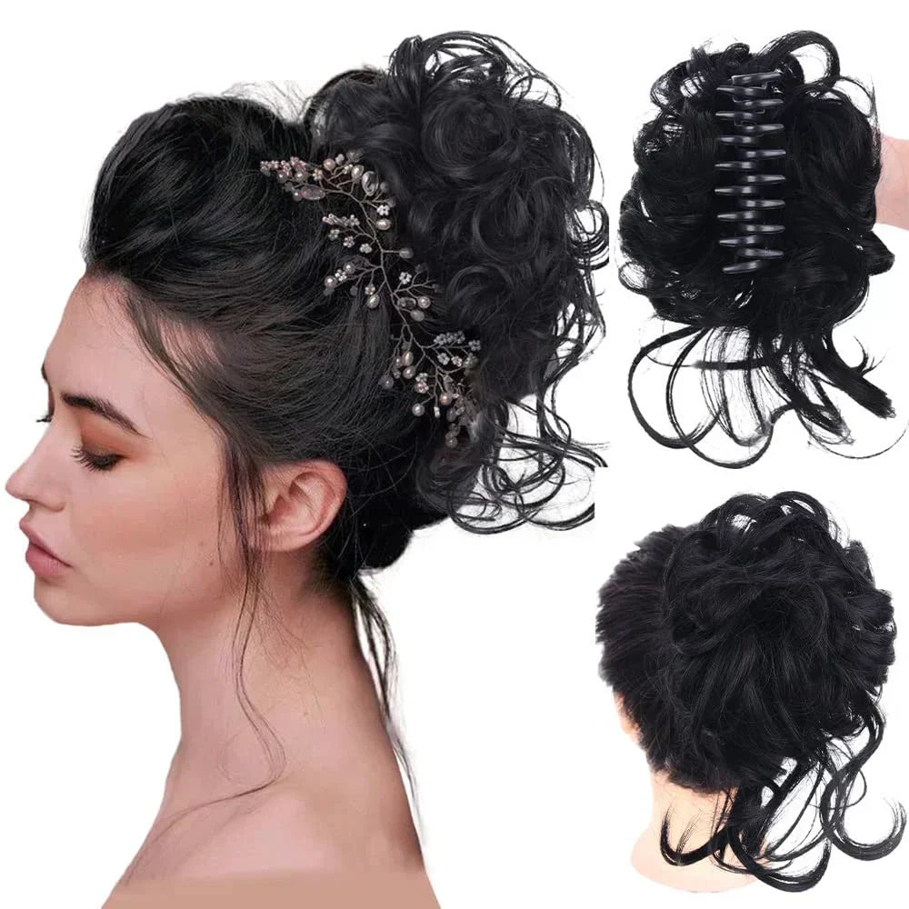 NovaTress Instant Curled Bun Hair Clip Standalone Accessory