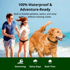 NovaPaw 1000m Waterproof Dog Training Collar With Rechargeable Remote And Adjustable