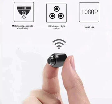 Mini WiFi Security Camera With Night Vision HD For Home, Kids And Pets Monitoring