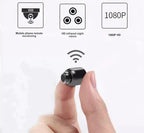 Mini WiFi Security Camera With Night Vision HD For Home, Kids And Pets Monitoring