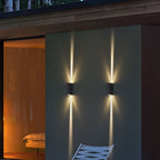 AeroGlow Waterproof LED Outdoor Wall Light Rectangular Up Down Aluminum Fixture