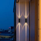 AeroGlow Waterproof LED Outdoor Wall Light Rectangular Up Down Aluminum Fixture