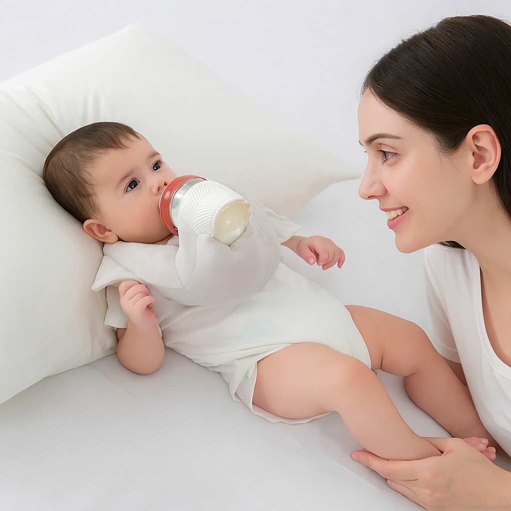 CuddleEase Hands Free Nursing Pillow For Babies Nursery Use