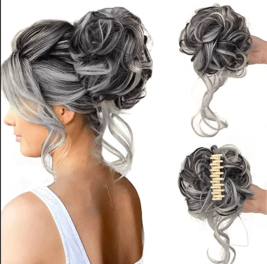 NovaTress Instant Curled Bun Hair Clip Standalone Accessory