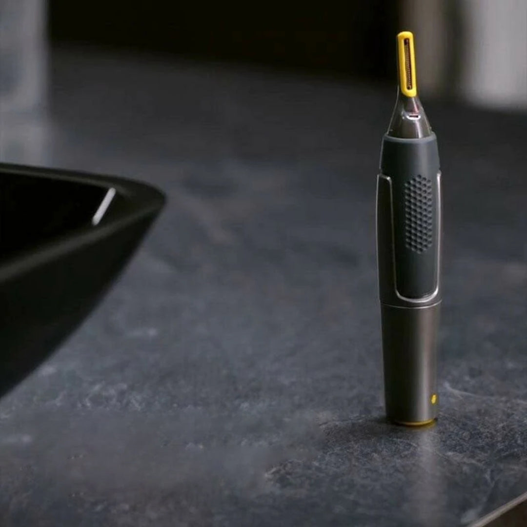 AuroraEdge Precision Face Trimmer With LED Light And Ergonomic Design
