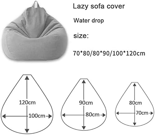 AzureWeave Luxury Linen Bean Bag Ergonomic And Stylish Comfort Seating