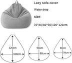 AzureWeave Luxury Linen Bean Bag Ergonomic And Stylish Comfort Seating