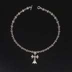 Nocturne Crest Gothic Cross Pendant Necklace For Everyday Edgy Style