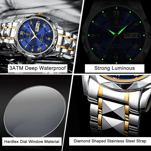 AstraLux Waterproof Luxury Men's Wristwatch With Luminous Function
