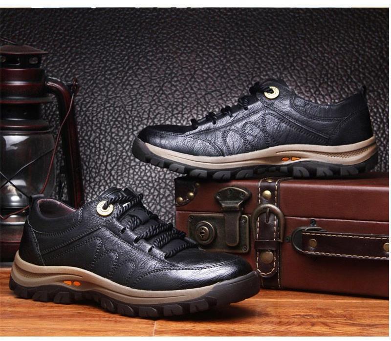 Momentum Men’s Orthopedic Leather Shoes - Supportive Comfort