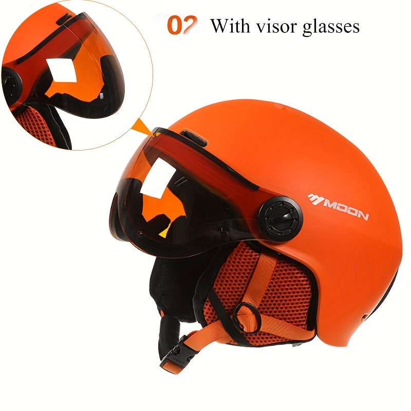 SummitGuard Ski Helmet With Removable Parts Safe And Comfortable For Outdoor Use