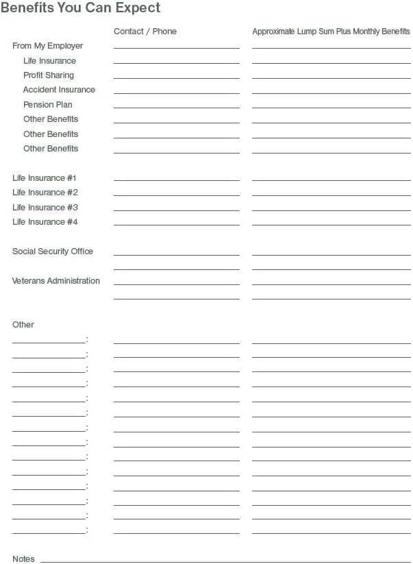 LifeLine Organizer Putting Things In Order To Help My Loved Ones When I'm Gone