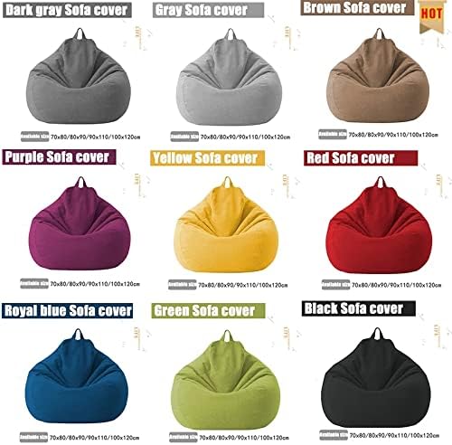 AzureWeave Luxury Linen Bean Bag Ergonomic And Stylish Comfort Seating