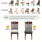 Stretch Jacquard Chair Covers for Instant Dining Chair Renewal