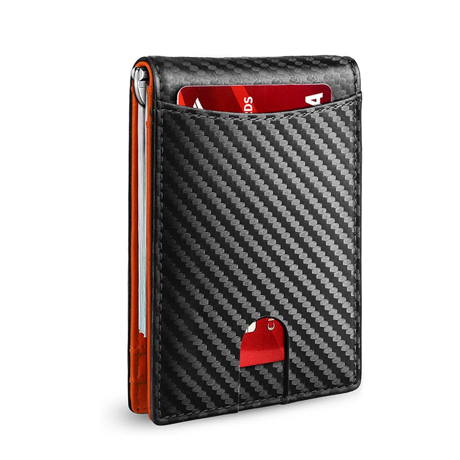 AeroLuxe Men’s Slim RFID Wallet Leather Card Holder Black