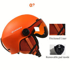 SummitGuard Ski Helmet With Removable Parts Safe And Comfortable For Outdoor Use