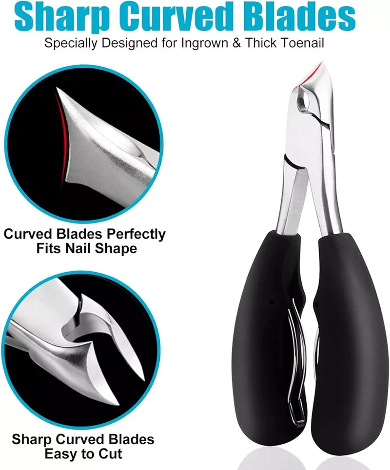 SeniorEase Toenail Clipper for Thick Nails, Sharp and Ergonomic