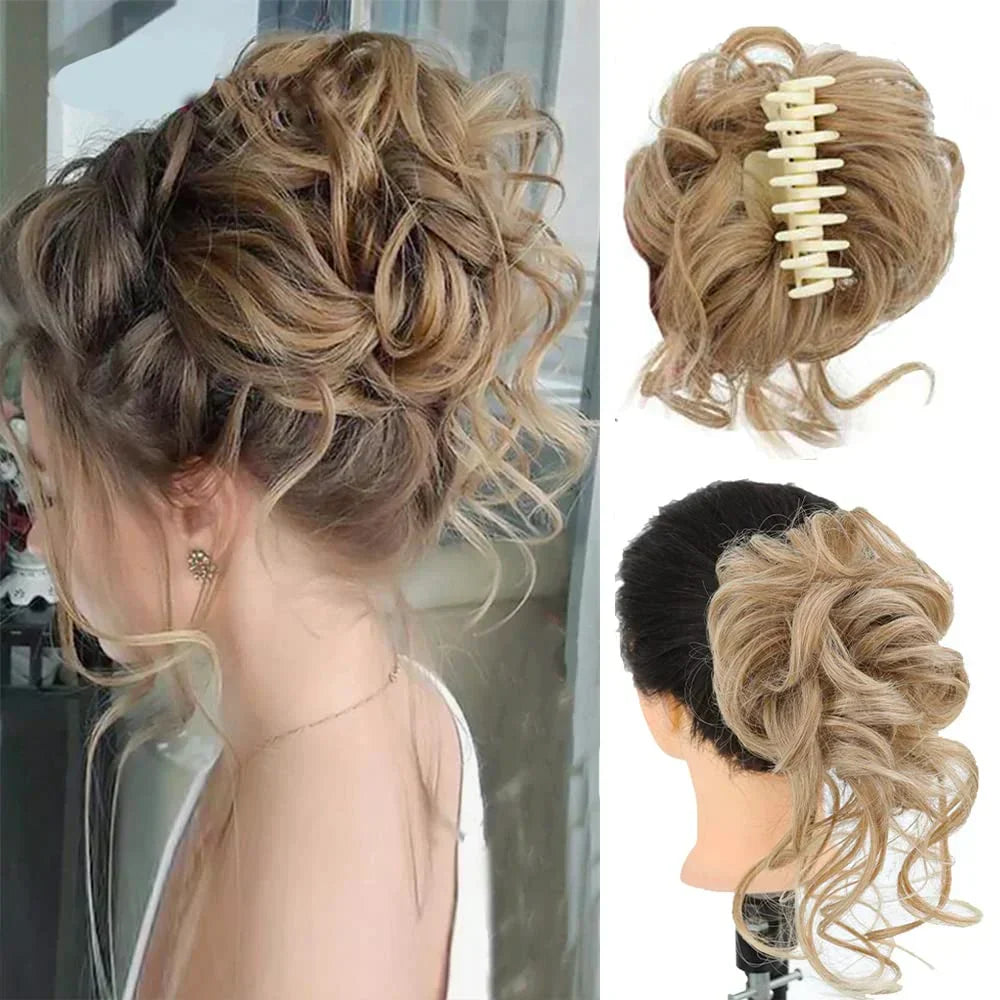 NovaTress Instant Curled Bun Hair Clip Standalone Accessory