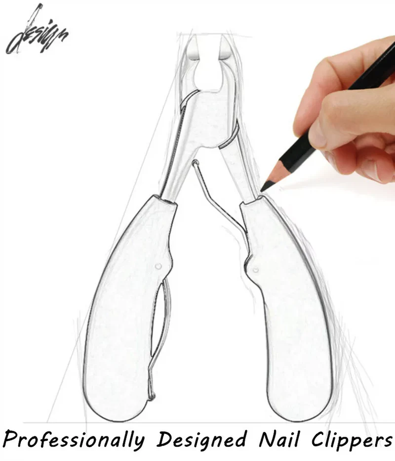 SeniorEase Toenail Clipper for Thick Nails, Sharp and Ergonomic