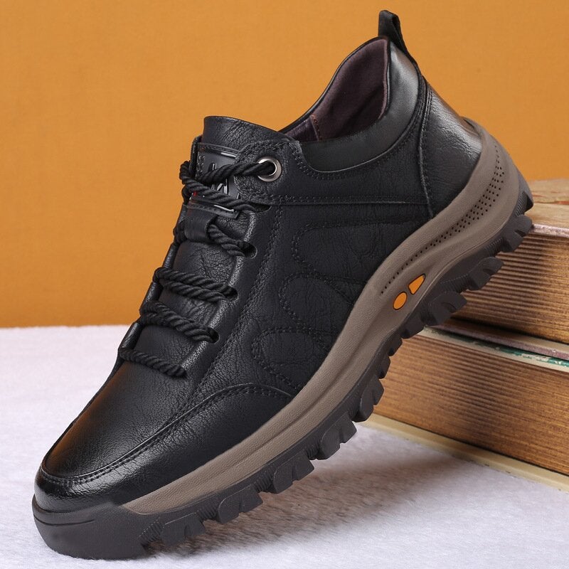 Momentum Men’s Orthopedic Leather Shoes - Supportive Comfort