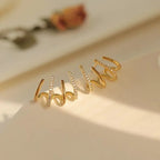 Astra Twist Earrings For Women Lightweight Statement Jewelry Hypoallergenic Finish