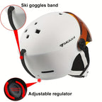 SummitGuard Ski Helmet With Removable Parts Safe And Comfortable For Outdoor Use
