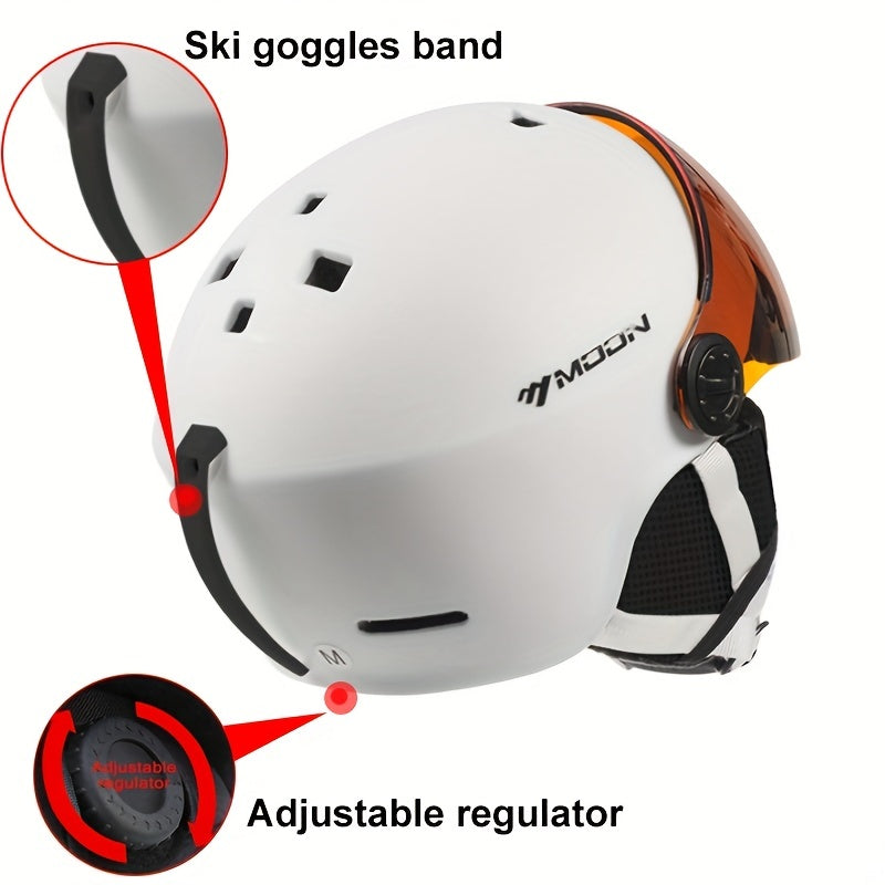 SummitGuard Ski Helmet With Removable Parts Safe And Comfortable For Outdoor Use