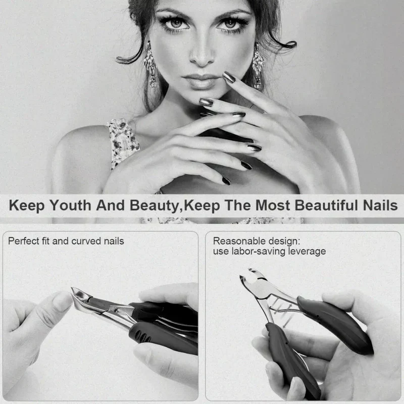 SeniorEase Toenail Clipper for Thick Nails, Sharp and Ergonomic