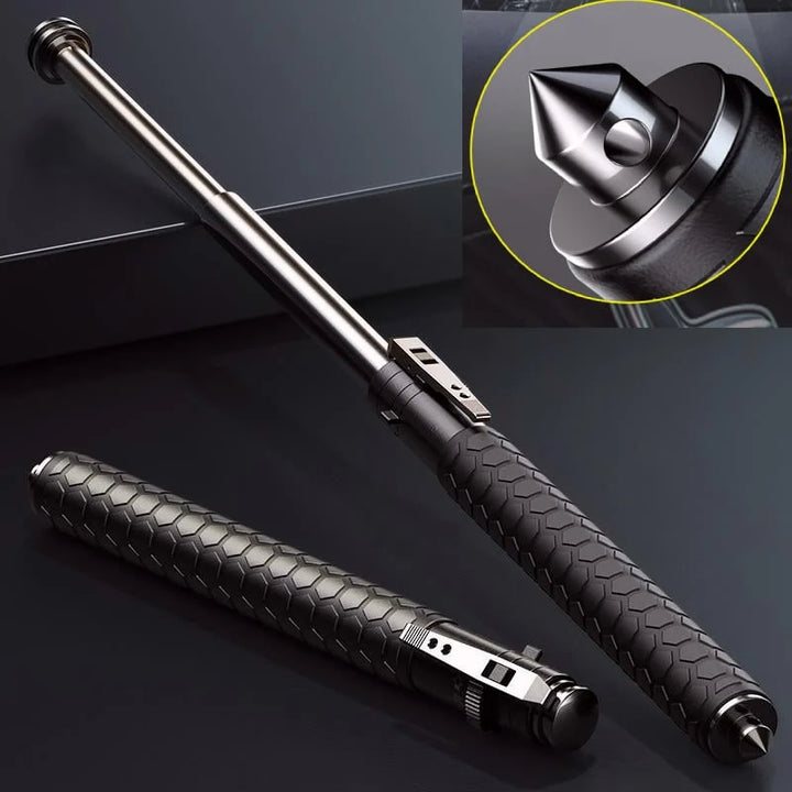NovaStride Automatic Hiking Walking Stick Safety Trekking Pole With LED Light