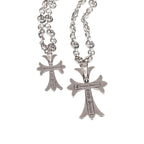 Nocturne Crest Gothic Cross Pendant Necklace For Everyday Edgy Style