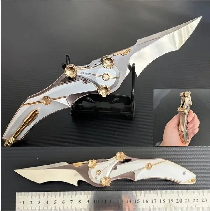IronForge All-Metal Folding Knife With 8Cr13Mov Blade, Compact EDC Tool