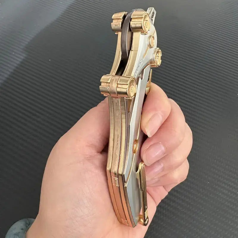 IronForge All-Metal Folding Knife With 8Cr13Mov Blade, Compact EDC Tool