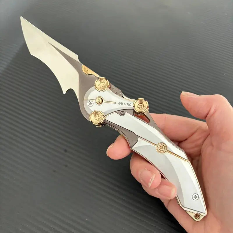 IronForge All-Metal Folding Knife With 8Cr13Mov Blade, Compact EDC Tool