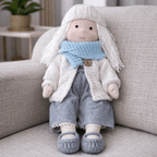 Handmade Waldorf-Inspired Cotton Doll for Creative Play