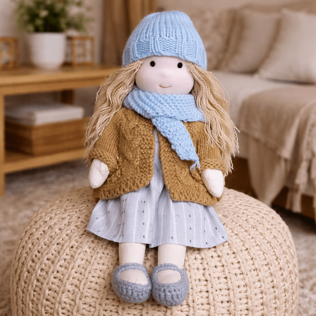 Handmade Waldorf-Inspired Cotton Doll for Creative Play