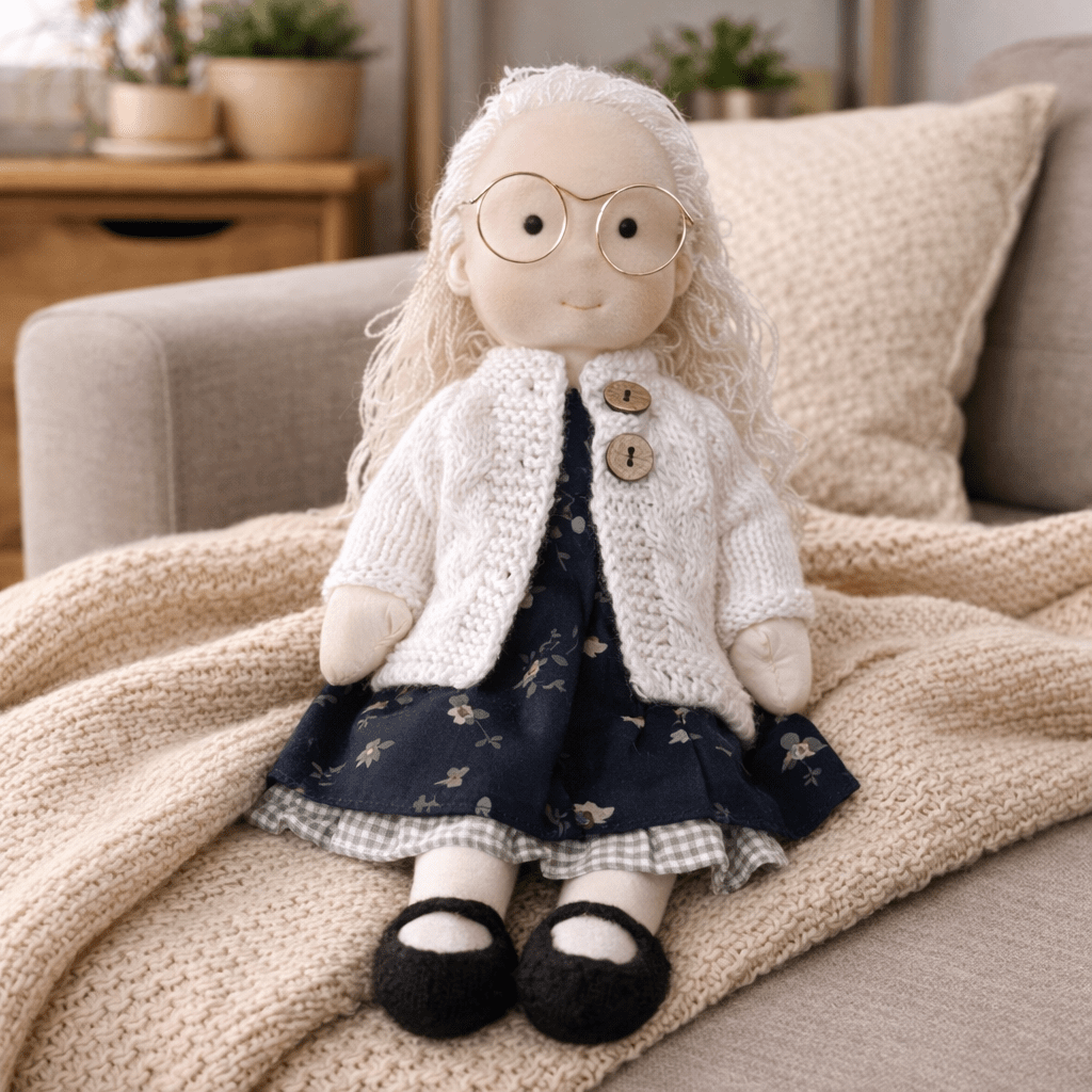 Handmade Waldorf-Inspired Cotton Doll for Creative Play