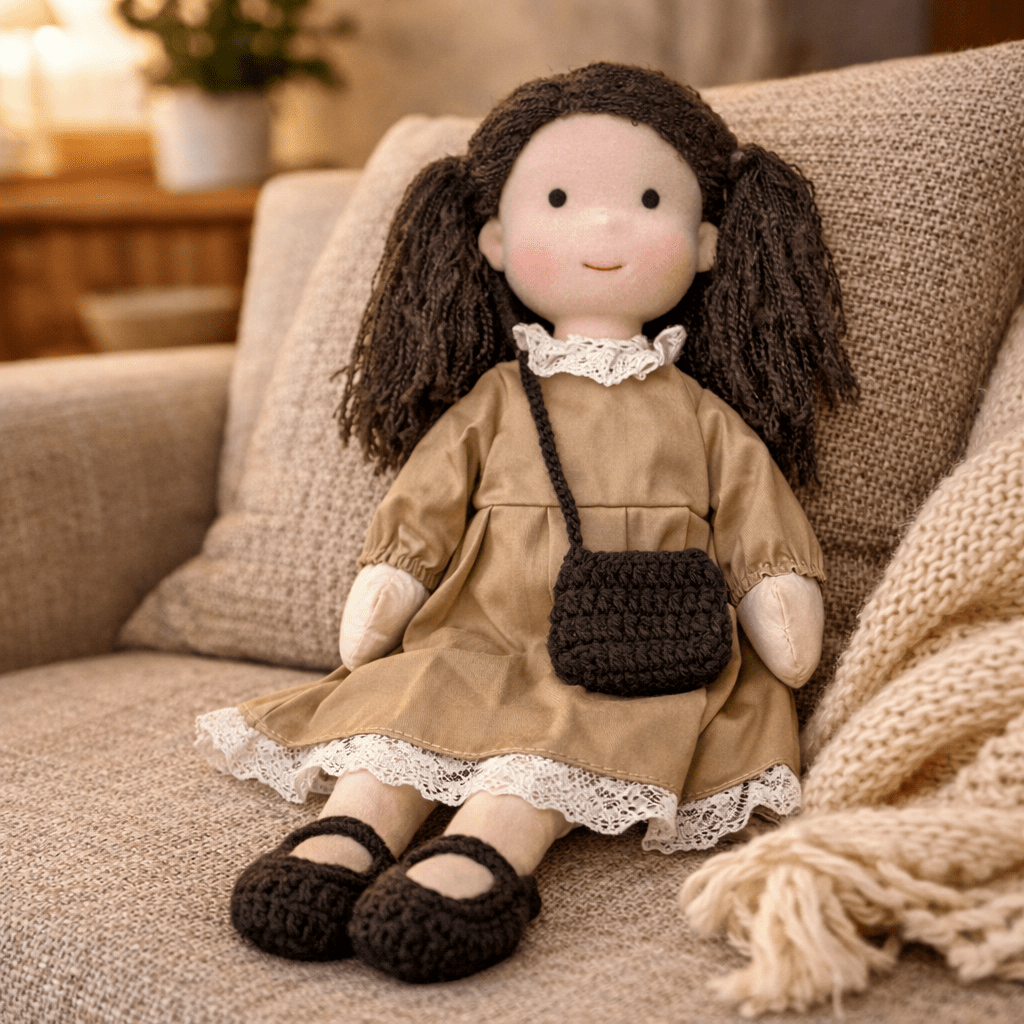 Handmade Waldorf-Inspired Cotton Doll for Creative Play