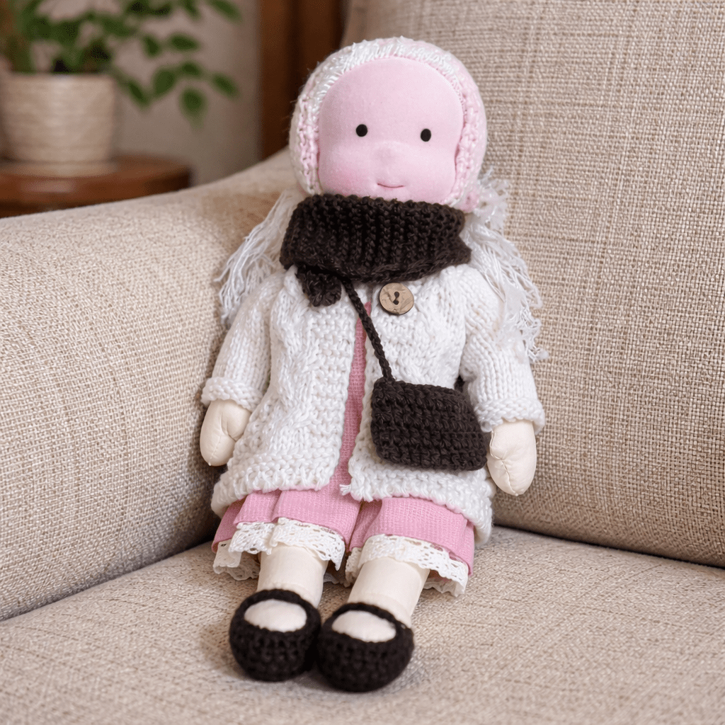 Handmade Waldorf-Inspired Cotton Doll for Creative Play