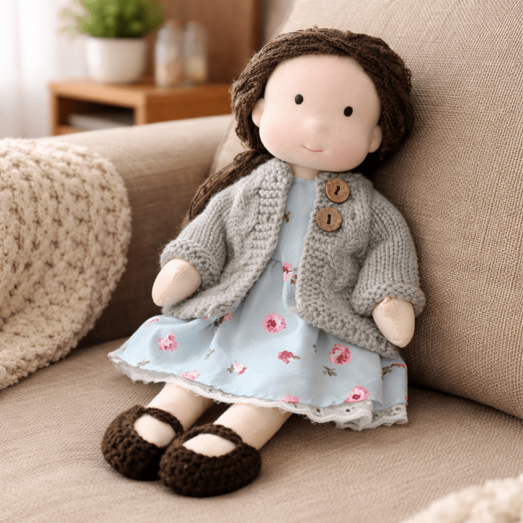 Handmade Waldorf-Inspired Cotton Doll for Creative Play