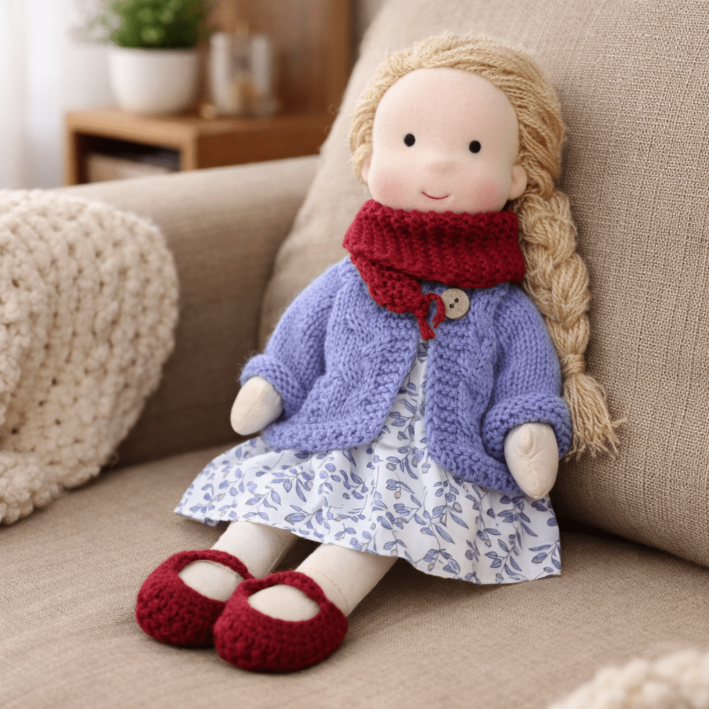 Handmade Waldorf-Inspired Cotton Doll for Creative Play