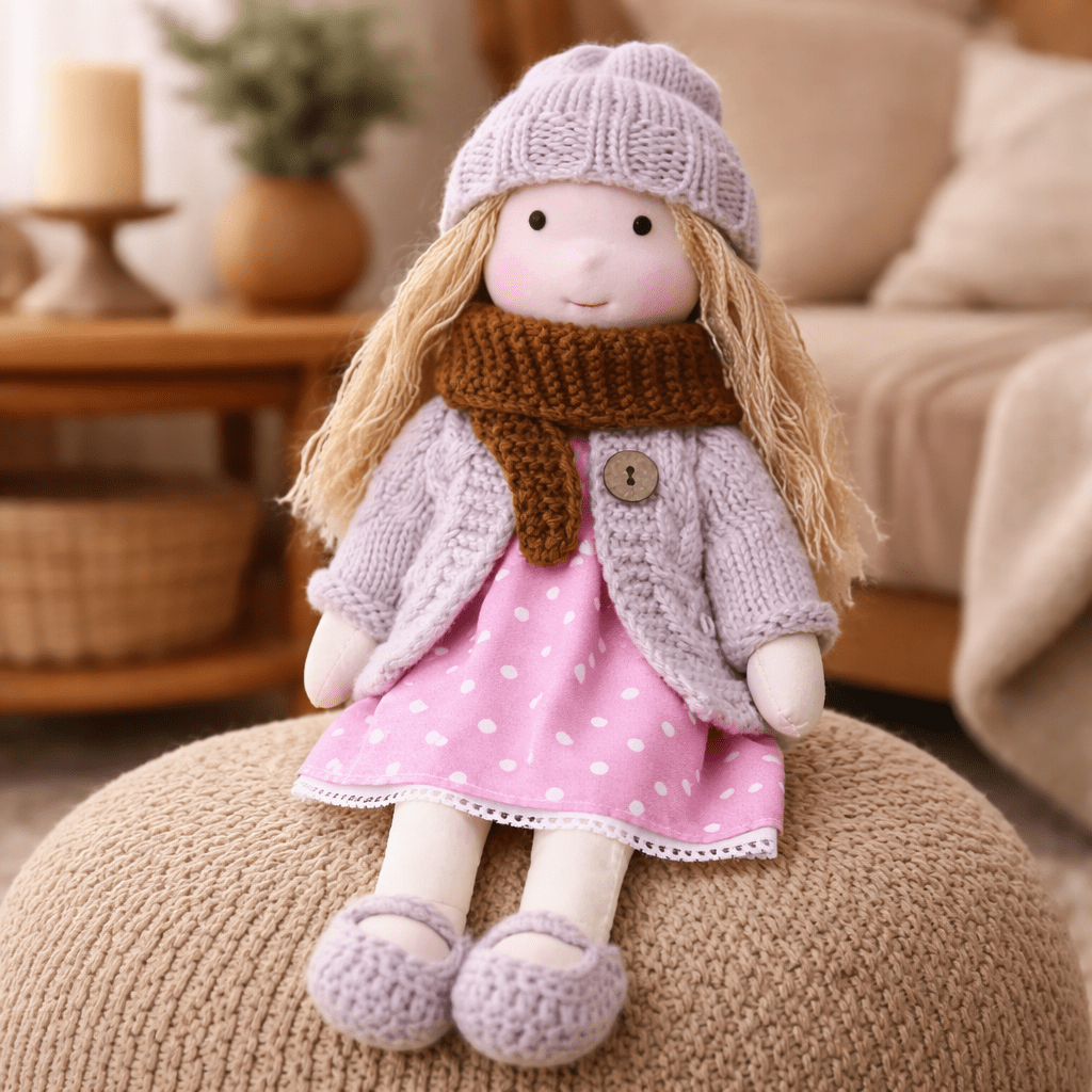 Handmade Waldorf-Inspired Cotton Doll for Creative Play
