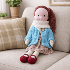 Handmade Waldorf-Inspired Cotton Doll for Creative Play