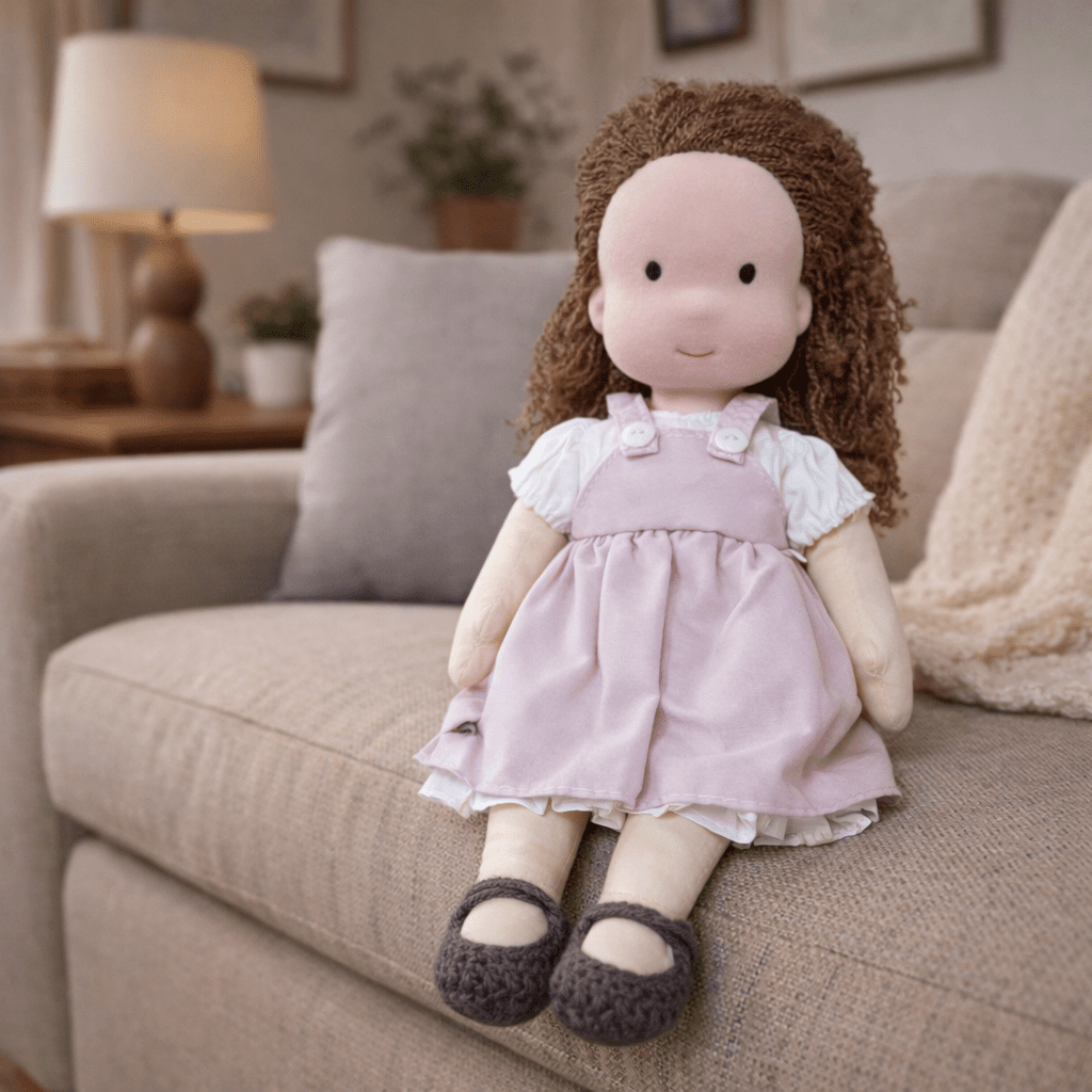 Handmade Waldorf-Inspired Cotton Doll for Creative Play