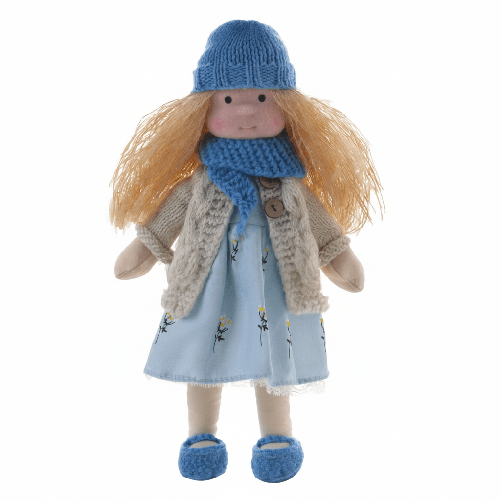 Handmade Waldorf-Inspired Cotton Doll for Creative Play