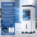 Mobile 3-in-1 Air Cooler for Flexible Home Cooling and Freshness
