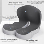 Premium memory foam cushion for posture & comfort